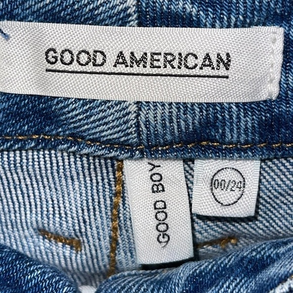 Good American Women High Rise Jeans Size 00/24 - Picture 7 of 8